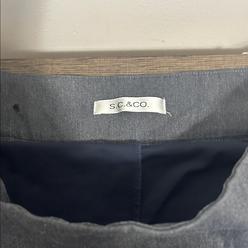Elegant Charcoal Mini Skirt - Picture 2 of 5